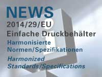 Harmonisierte Normen zur Richtlinie über einfache Druckgeräte